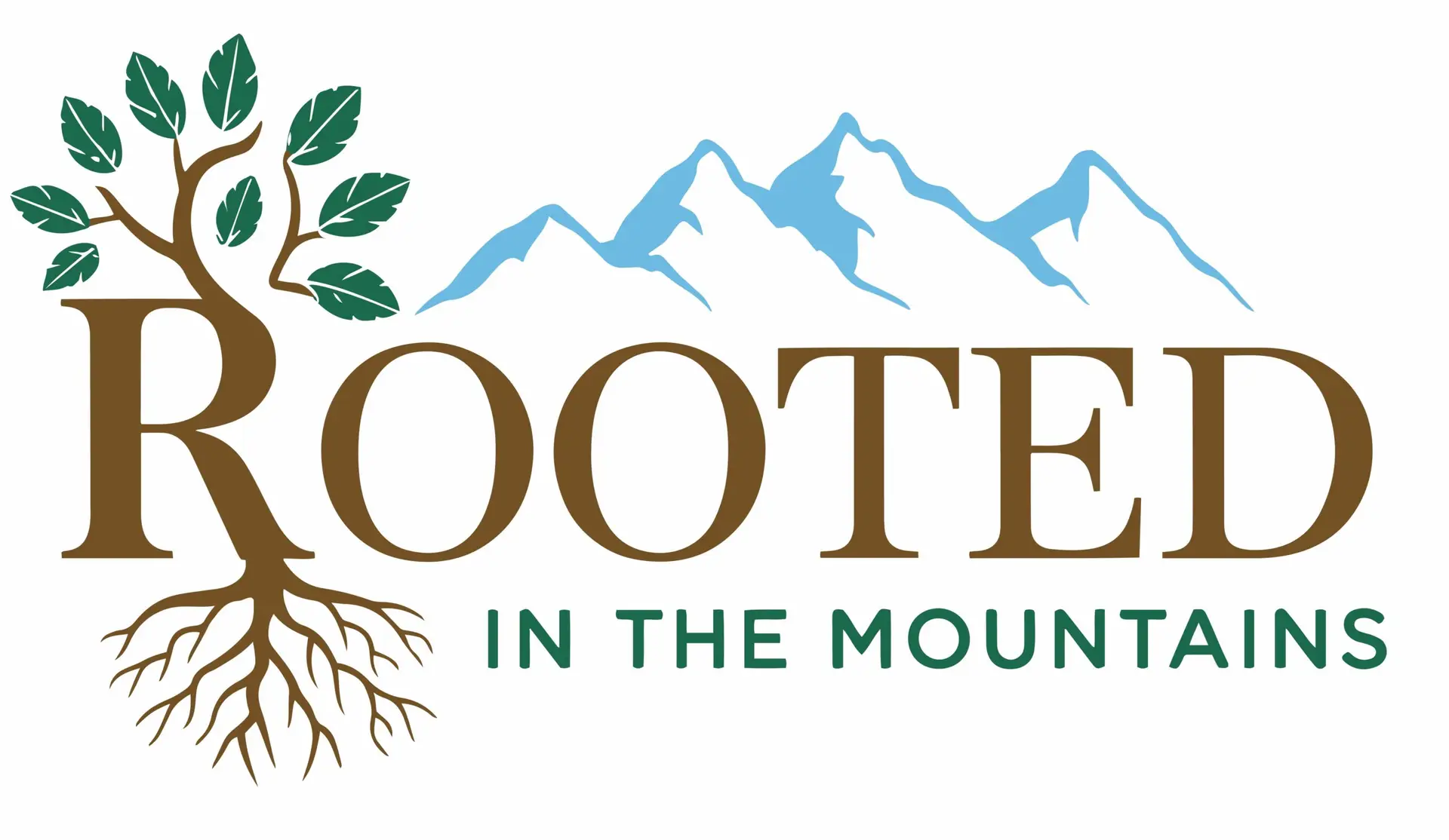 Mountains, roots, leaves